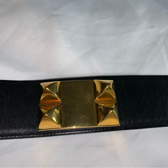 👋🏾SOLD👋🏾 Hermès COLLIER DE CHIEN calfskin belt - Picture 11 of 12